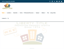 Tablet Screenshot of libertytitle.com
